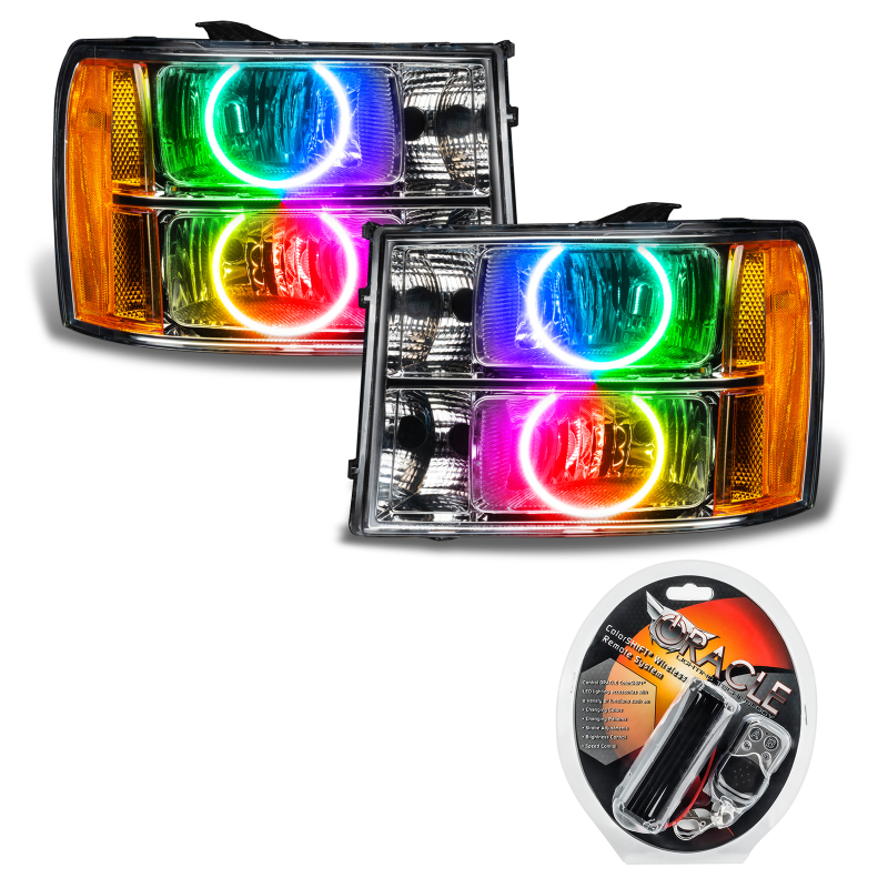 Oracle 07-13 GMC Sierra SMD HL - Round Ring Design - ColorSHIFT thumbnail 4
