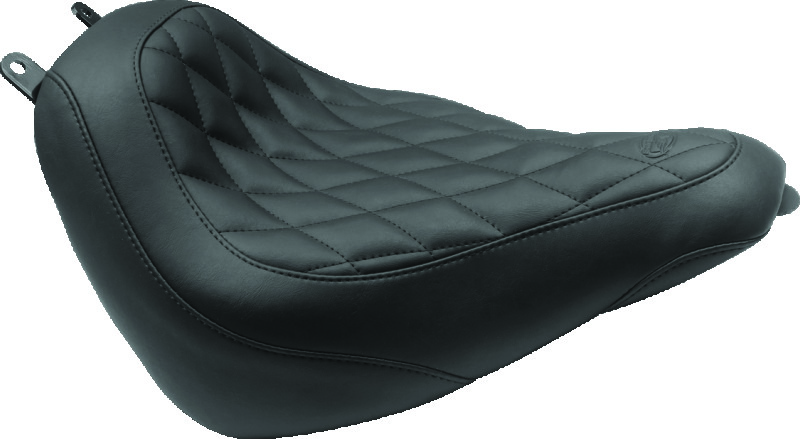 Mustang 00-15 Harley Softail Standard Rear Tire Wide Touring Passenger Seat w/Studs - Black