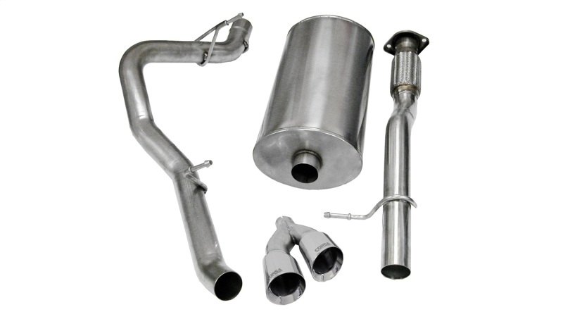 Corsa 2009-2013 Chevrolet Suburban 1500 5.3L V8 Polished Sport Cat-Back Exhaust thumbnail 3
