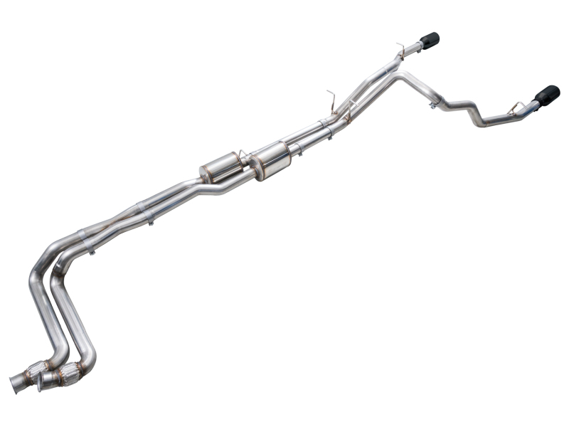 AWE Tuning 2025+ RAM 1500 3.0TT Rebel 0FG Cat-Back Exhaust w/ Diamond Black Tips