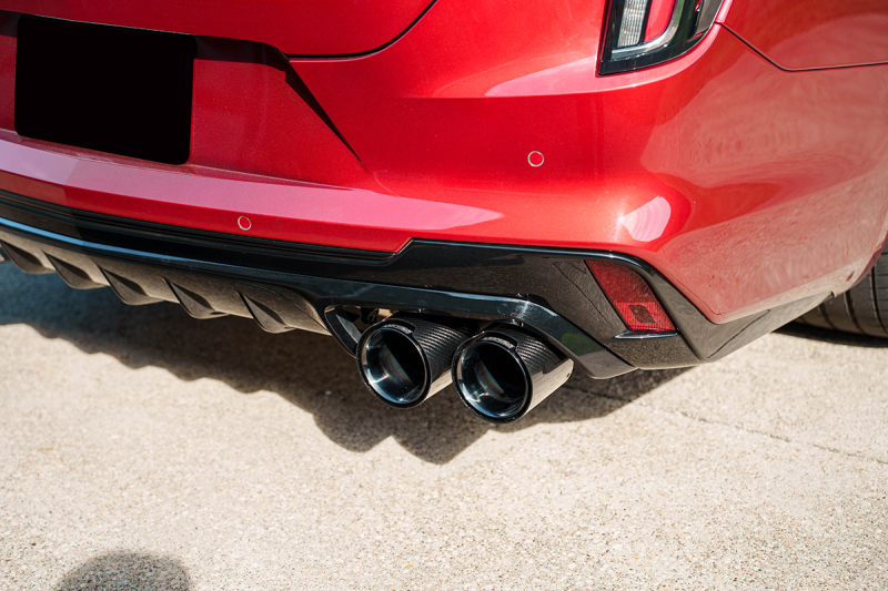 Corsa 22-25 Cadillac CT4 V Blackwing 3in Active Valve Cat-Back - 4.5in Carbon Fiber Black Tip