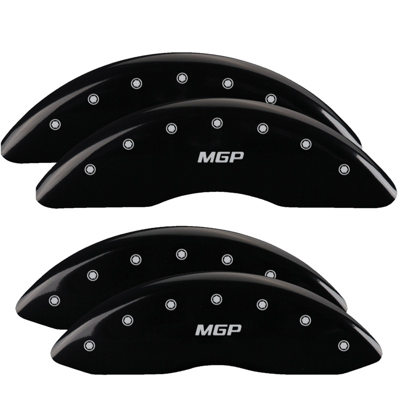MGP 4 Caliper Covers Engraved Front & Rear Oval logo/Ford Black finish silver ch thumbnail 7