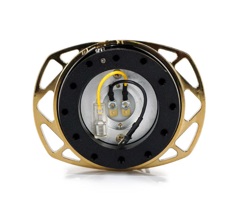 NRG Quick Release Kit Gen 257 - Black Body / Chrome Gold Cutout Ring thumbnail 4