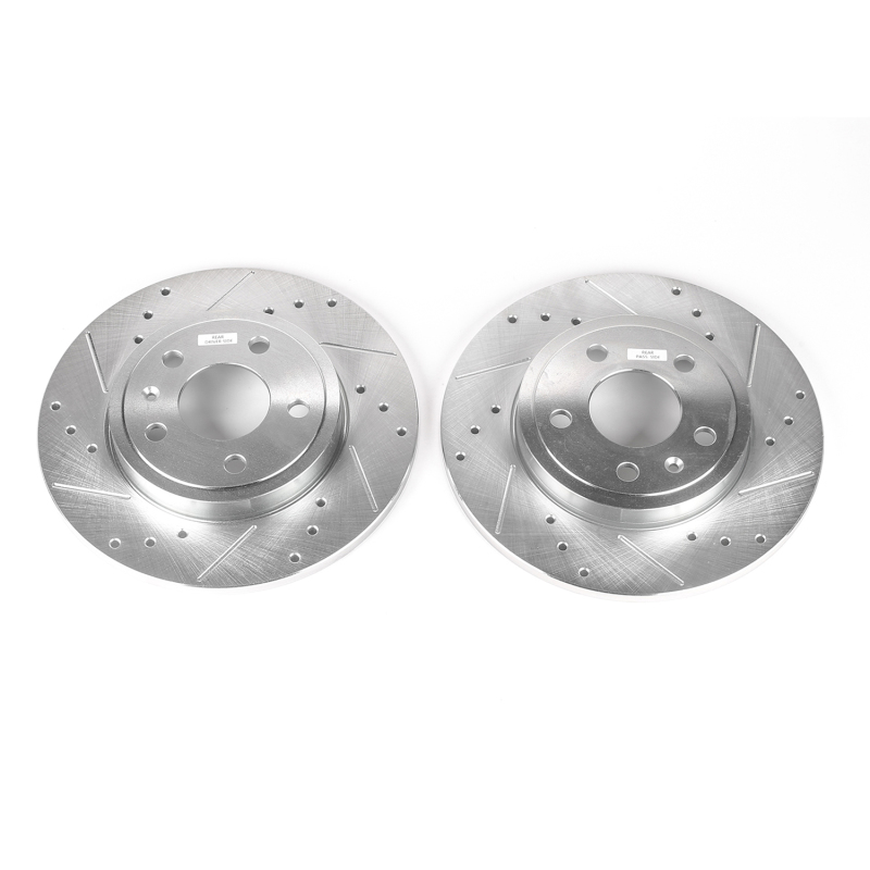 Power Stop 05-09 Audi A4 Rear Evolution Drilled & Slotted Rotors - Pair thumbnail 2