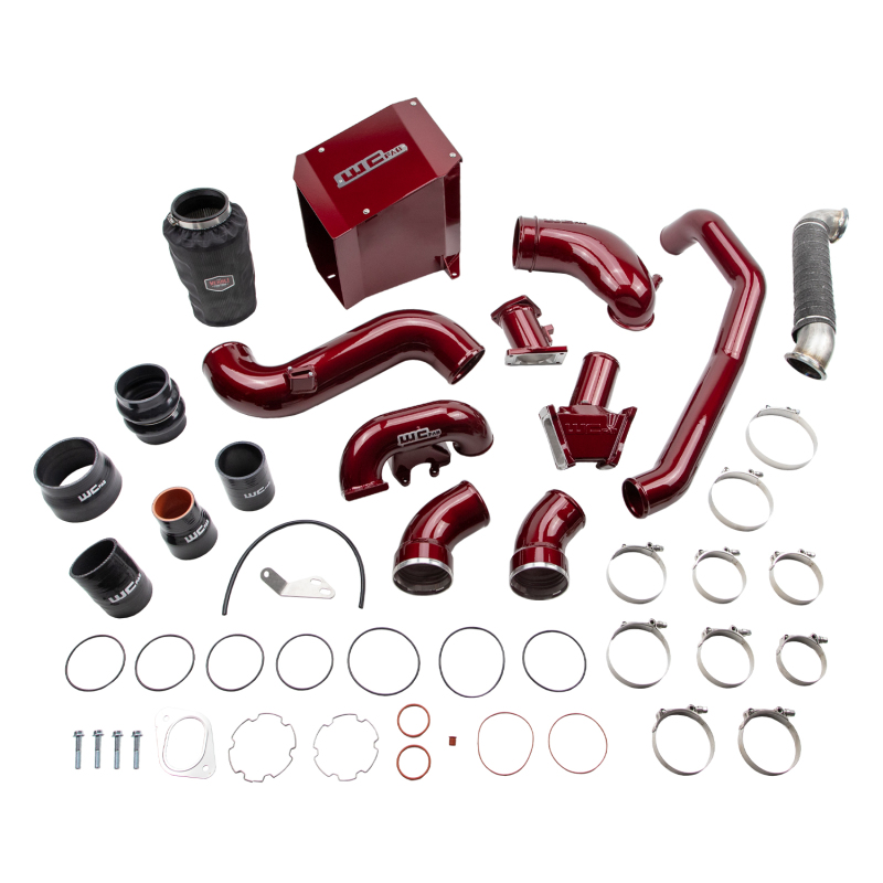 Wehrli 07.5-2010 Chevrolet 6.6L Duramax LMM Stage 3 High Flow Bundle Kit - WCFab Red thumbnail 2