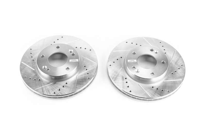 Power Stop 07-10 Kia Rondo Front Evolution Drilled & Slotted Rotors - Pair thumbnail 2