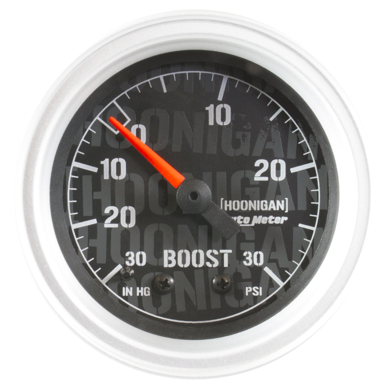 Autometer Hoonigan 52mm 30 PSI Mechanical Vacuum/Boost Gauge thumbnail 4