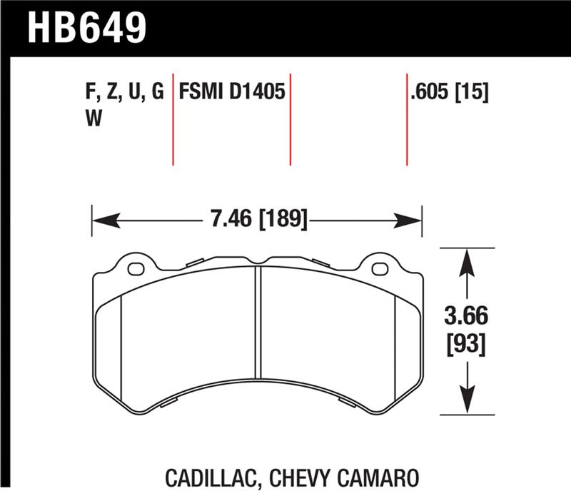HAWK DTC-70 Brake Pad Sets