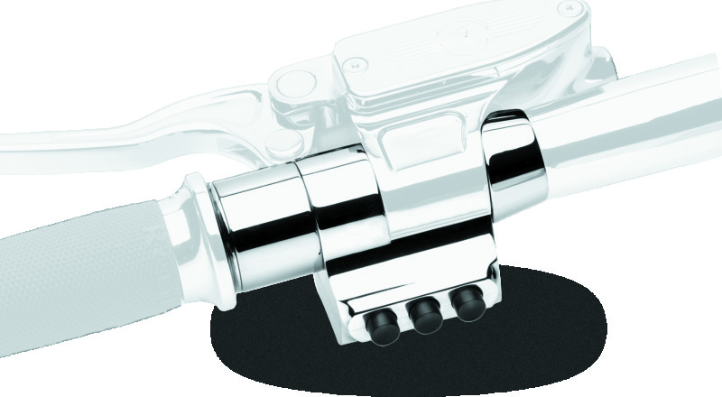 Performance Machine Switch Assembly 3 Button Left Side - Chrome