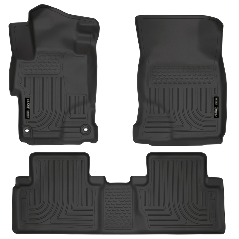 Husky Liners 2014 Honda Civic Sedan WeatherBeater Black Front & 2nd Seat Floor Liners thumbnail 4