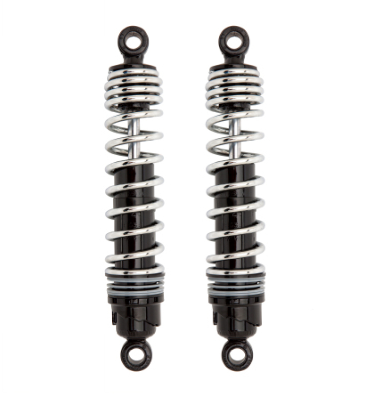 Progressive Harley 412 Cruise Series Shocks 12.5in - Chrome