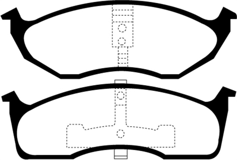 EBC 99-04 Chrysler 300M 3.5 Yellowstuff Front Brake Pads thumbnail 4