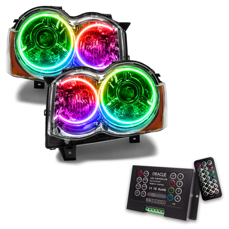 Oracle 08-10 Jeep Grand Cherokee SMD HL - HID - ColorSHIFT w/ 2.0 Controller thumbnail 4