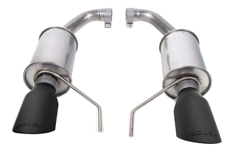 Roush 2024 Ford Mustang GT/EcoBoost Dual Tip Axle Back Exhaust w/ Black Tips thumbnail 2