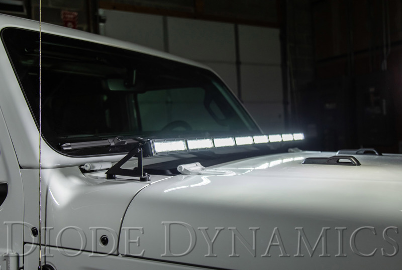 Diode Dynamics 18-21 Jeep JL Wrangler/Gladiator Hood Bracket Kit thumbnail 5