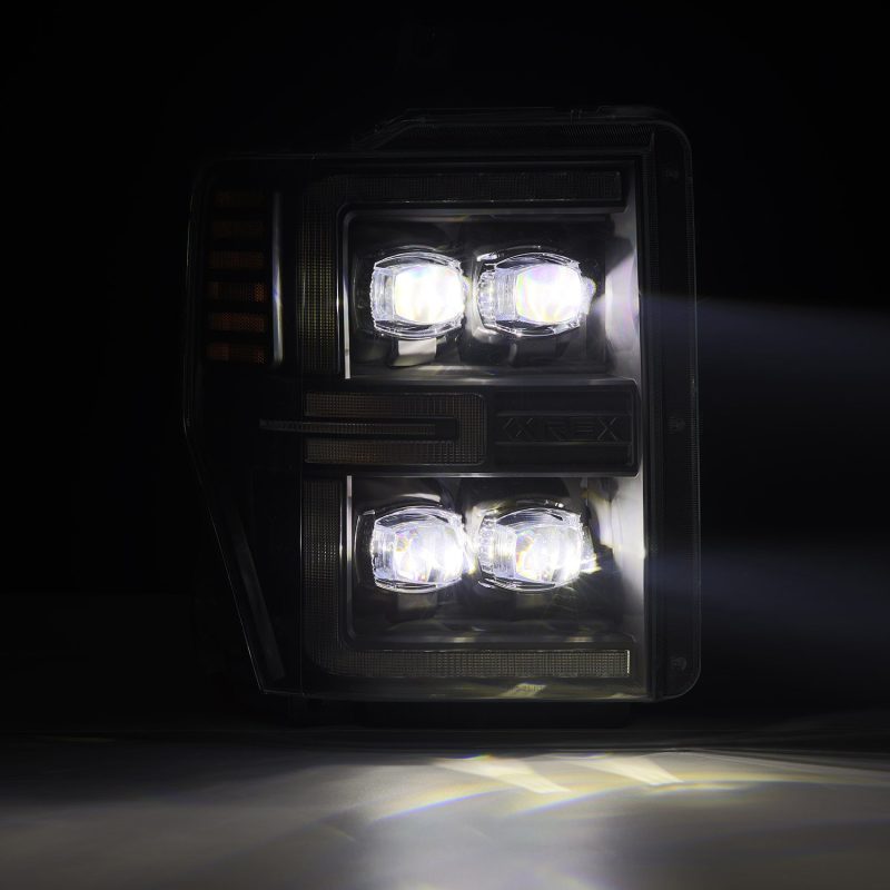 AlphaRex 08-10 Ford F250-550 NOVA-Series LED Projector Headlights Black w/Activ Light/Seq Signal thumbnail 4