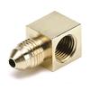 AutoMeter Fitting Adapter 90 Deg. 1/8in. NPT Female To -3AN Male Brass thumbnail 6