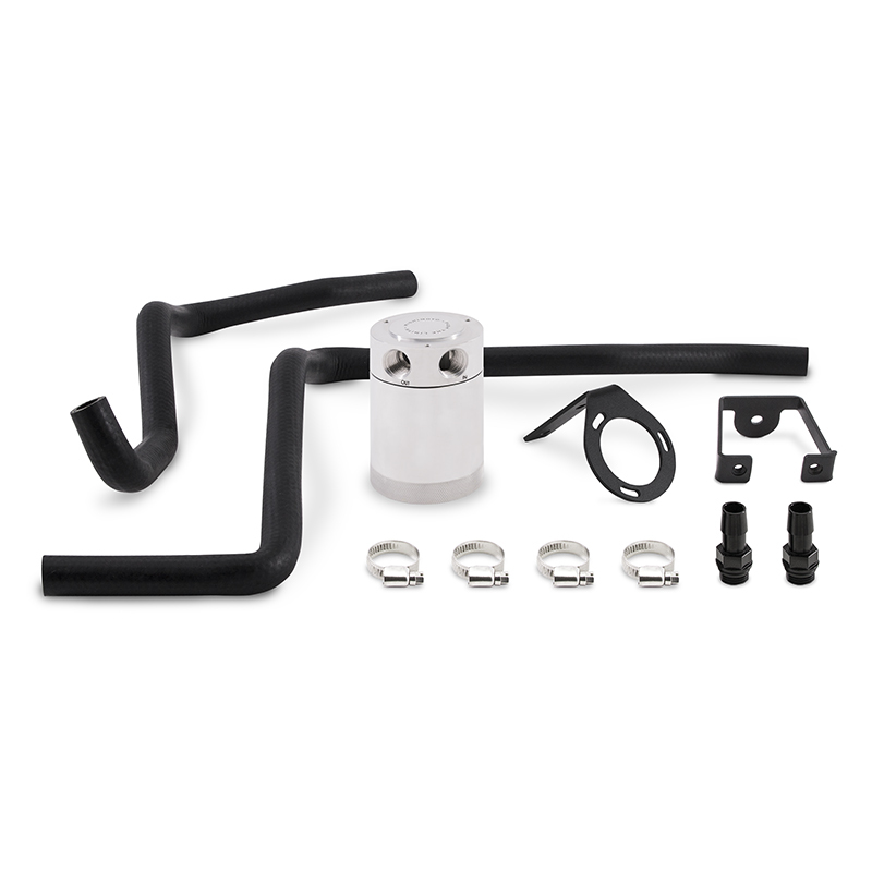 Mishimoto 12-14 Dodge Charger / 12-14 Chrysler 300C 6.4L Direct Fit Oil Catch Can Kit - Polished thumbnail 3