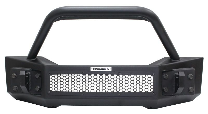 Go Rhino 07-20 Jeep Wrangler JL/JLU/JK/JKU/Gladiator JT Rockline Front Stubby Bumper w/ Overrider thumbnail 5