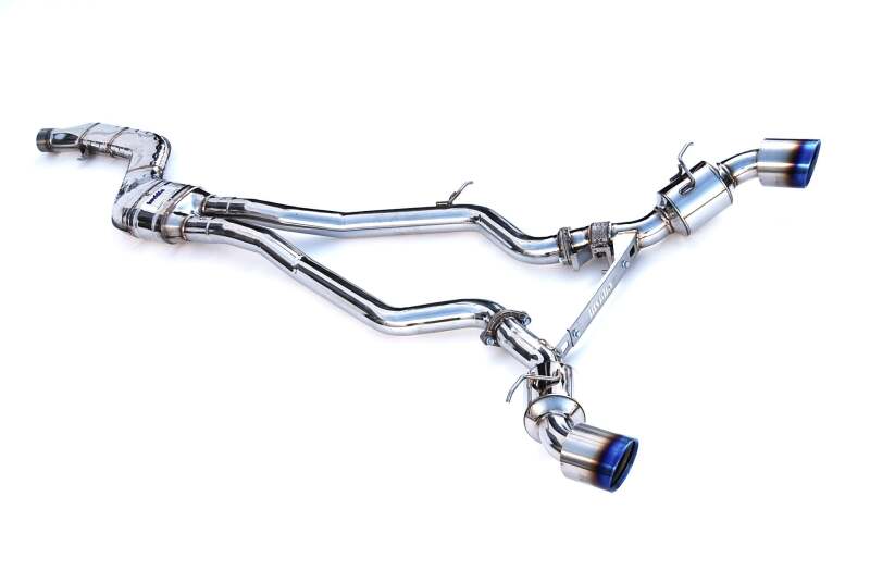 Invidia 2019+ Toyota Supra Dual N1 w/ Valve Rolled Titanium Tip Cat-back Exhaust thumbnail 3
