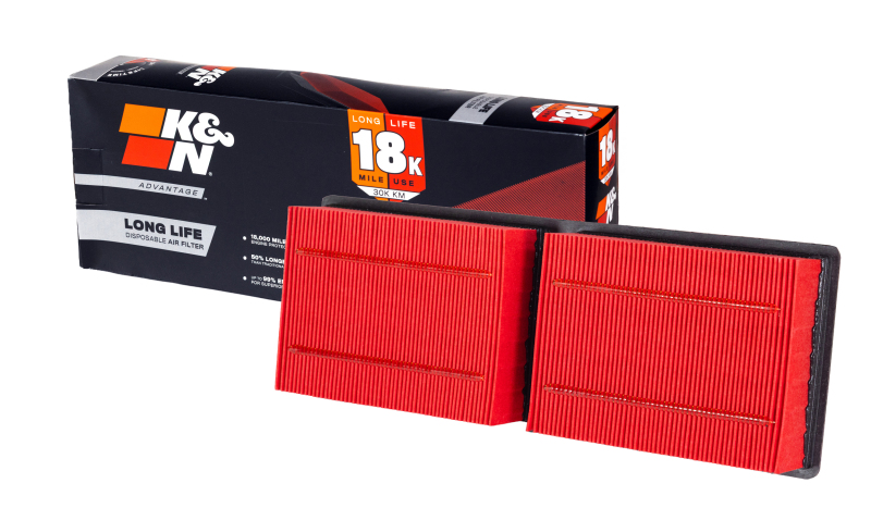 K&N Advantage Air Filter 18K Miles Alfa Romeo Giulia L4-2.0L F/I 2016-2026 thumbnail 2