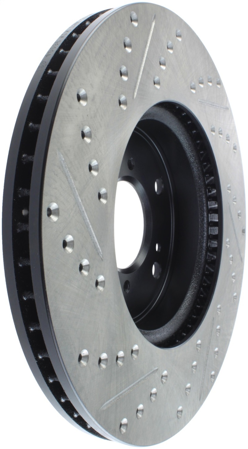 StopTech Slotted & Drilled Sport Brake Rotor Front Left 13 Honda Accord Sport thumbnail 8