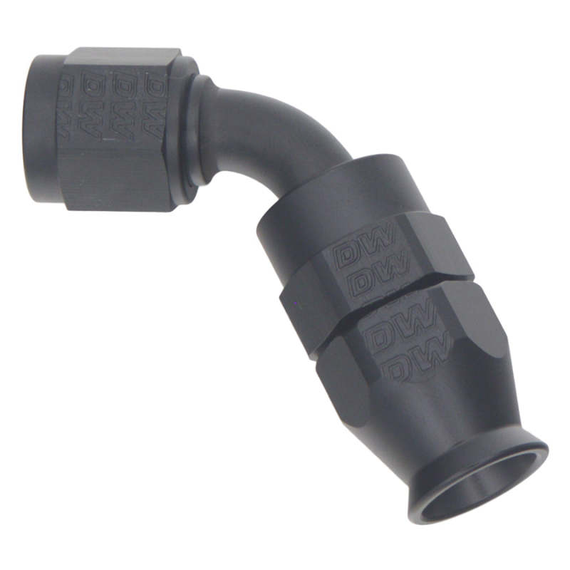 DeatschWerks 6 AN Female Flare Swivel 60-Degree Hose End PTFE - Anodized Matte Black thumbnail 2