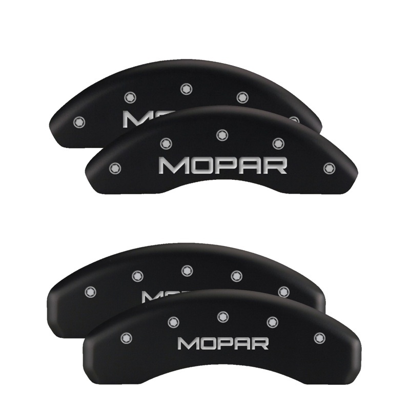 MGP 4 Caliper Covers Engraved Front & Rear 300 Black finish silver ch thumbnail 6