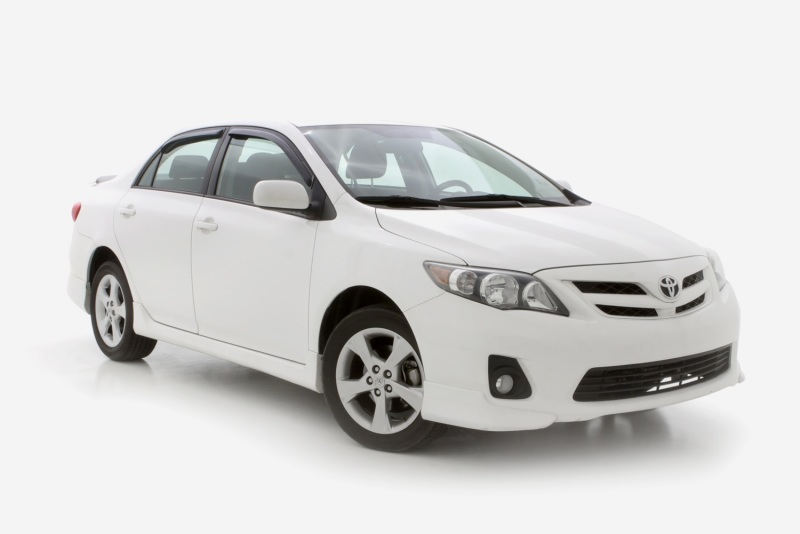 AVS 09-13 Toyota Corolla Ventvisor In-Channel Front & Rear Window Deflectors 4pc - Smoke thumbnail 3