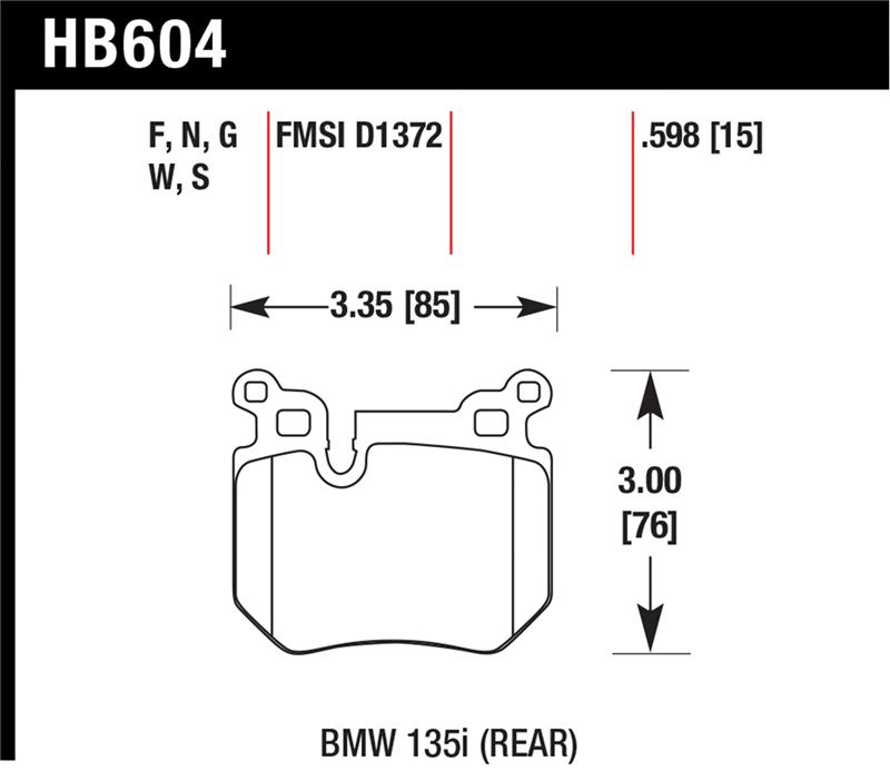 HAWK DTC-60 Brake Pad Sets