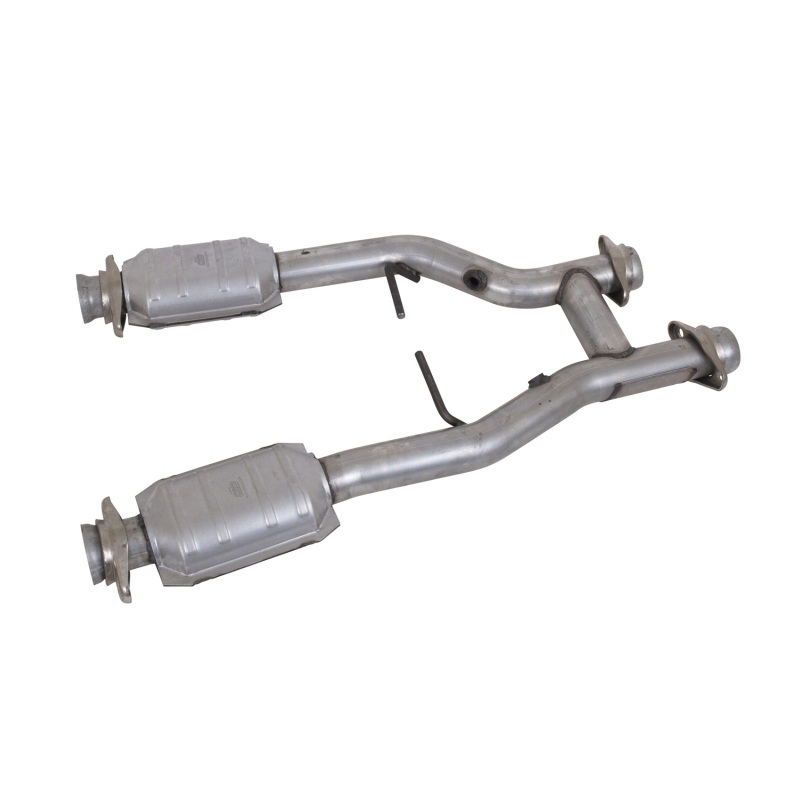 BBK 96-04 Mustang 4.6 GT / Cobra Short Mid H Pipe w Catalytic Converters 2-1/2 For Long Tube Headers thumbnail 3