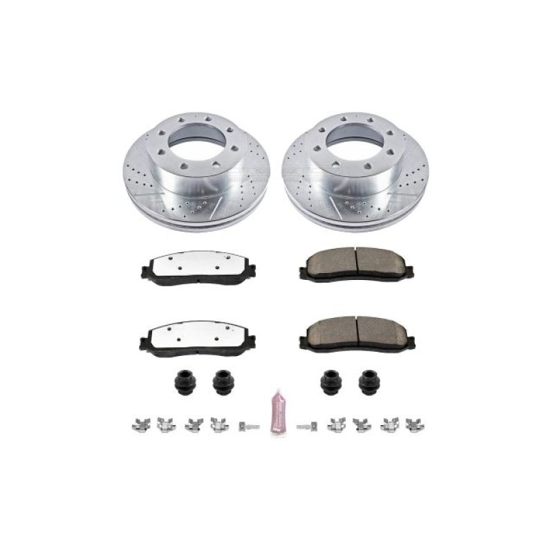 Power Stop 2012 Ford F-350 Super Duty Front Z36 Truck & Tow Brake Kit (1x psbZ36-1631, 1x psbAR85107XL, 1x psbAR85107XR, 1x psbPBK067) thumbnail 4