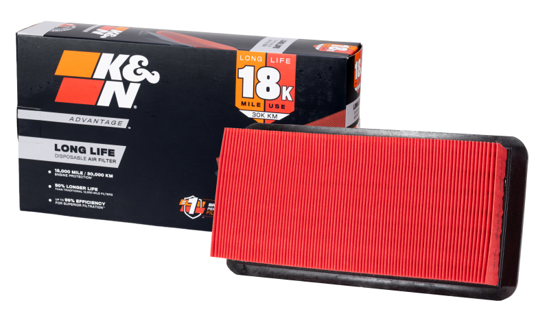 K&N Advantage Air Filter 18K Miles Hyundai Accent L4-1.6L F/I 2006-2011 thumbnail 3