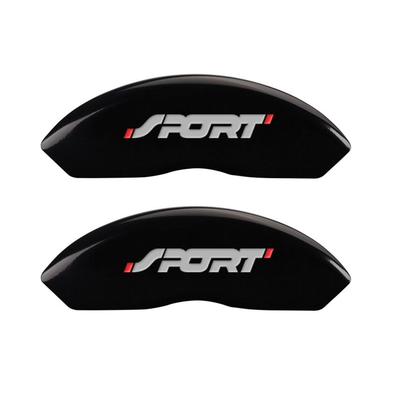 MGP 4 Caliper Covers Engraved Front & Rear No bolts/Sport Black finish silver ch thumbnail 4
