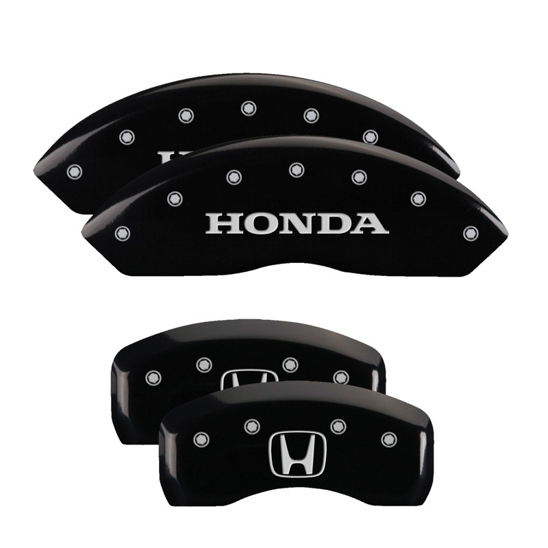 MGP 4 Caliper Covers Engraved Front & Rear Honda Yellow Finish Black Char 2004 Honda S2000 thumbnail 6