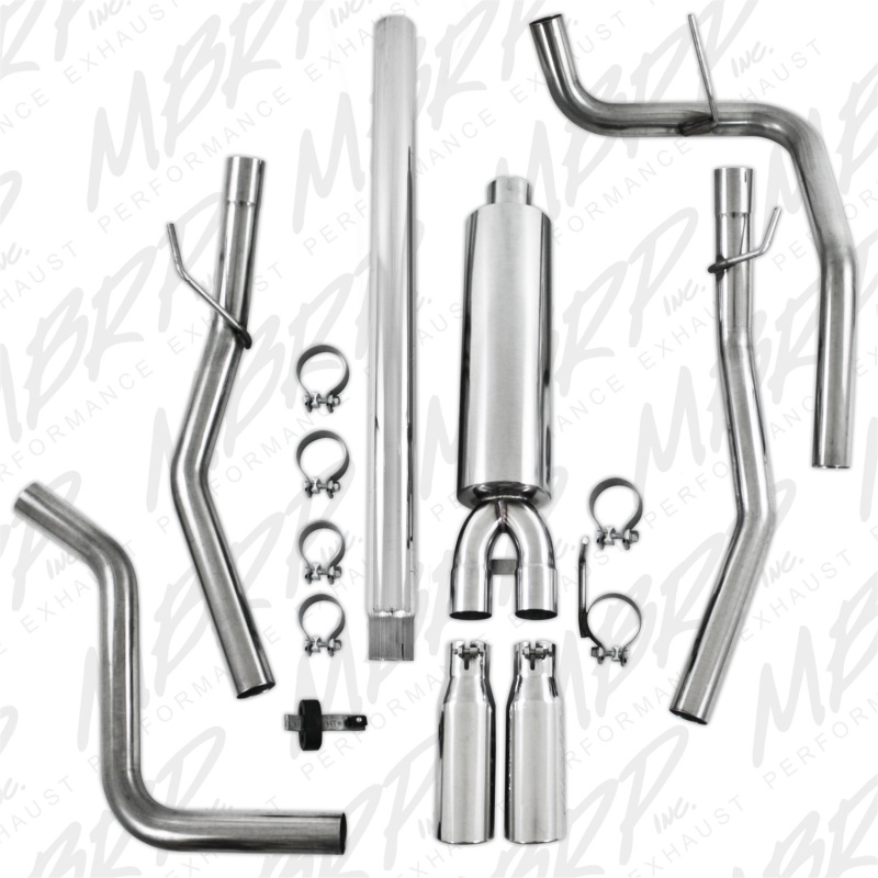 MBRP 2004-2008 Ford F150 4.6/5.4L EC/CC-SB Cat Back Dual Split Rear thumbnail 5