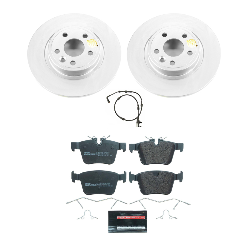 Power Stop 18-19 Land Rover Discovery Sport Front & Rear Euro-Stop Brake Kit (1x psbESK8109, 1x psbESK7991) thumbnail 8