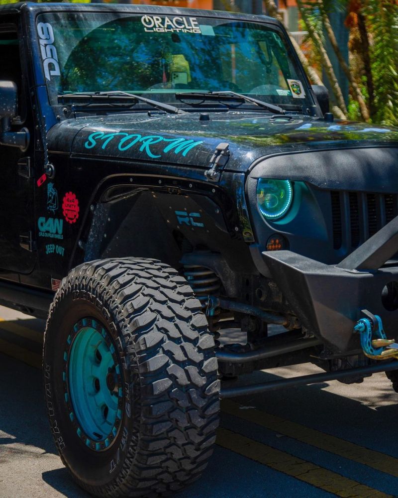 Oracle 7in High Powered LED Headlights - Black Bezel - ColorSHIFT No Controller thumbnail 9