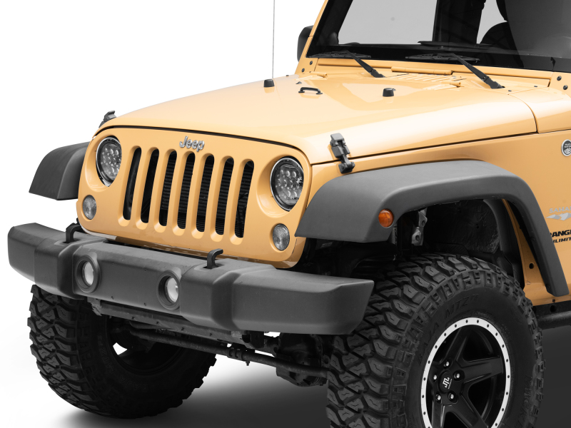Raxiom 97-18 Jeep Wrangler TJ/JK Axial Series 13-LED Headlights- Black Housing (Clear Lens) thumbnail 9