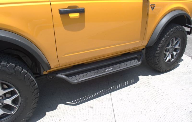 Go Rhino 2021+ Ford Bronco Dominator Extreme D1 Side Steps w/Brackets - Textured Black (1x gorD64129TK, 1x gorD10057T) thumbnail 3