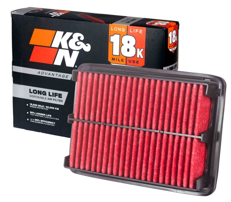 K&N Advantage Air Filter 18K Miles Mazda 3 L4-2.5L F/I 19-26 thumbnail 2