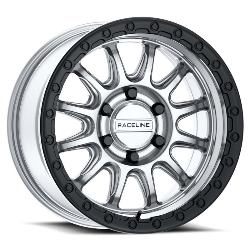 Raceline 960MB Alpha 17x8.5in / 6X135 BP / 35mm Offset / 87.1mm Bore - Machined w/Black Ring thumbnail 2
