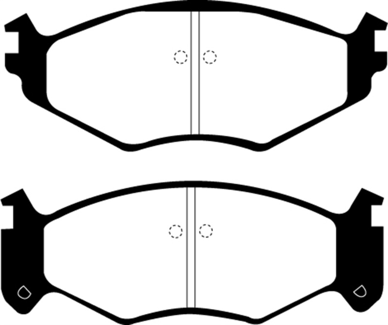 EBC 91-95 Chrysler LeBaron 2.5 (15in Wheels) Ultimax2 Front Brake Pads thumbnail 2