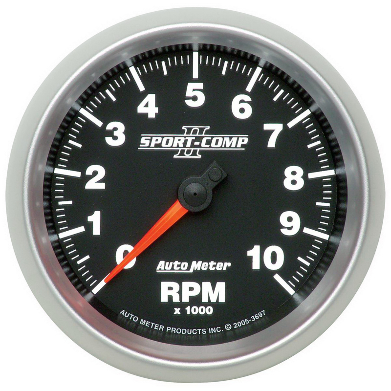 Autometer Sport-Comp II 3-3/8in 10K RPM In Dash Tachometer thumbnail 4