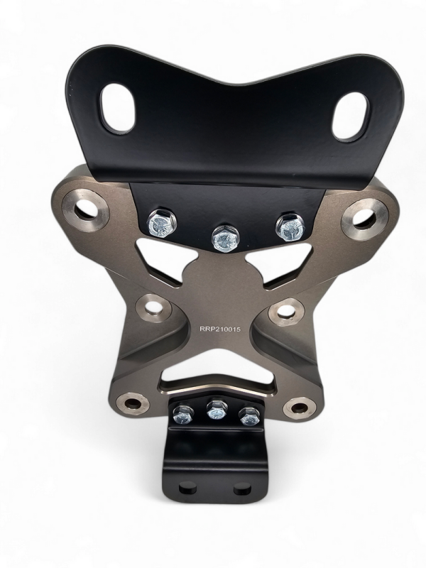 Elektric Offroad 2022+ Can Am X3 Maverick 10 Bolt Radius Rod Plate With Pull Hook (Gun Metal)