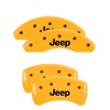 MGP 4 Caliper Covers Engraved Front & Rear JEEP Yellow finish black ch thumbnail 8