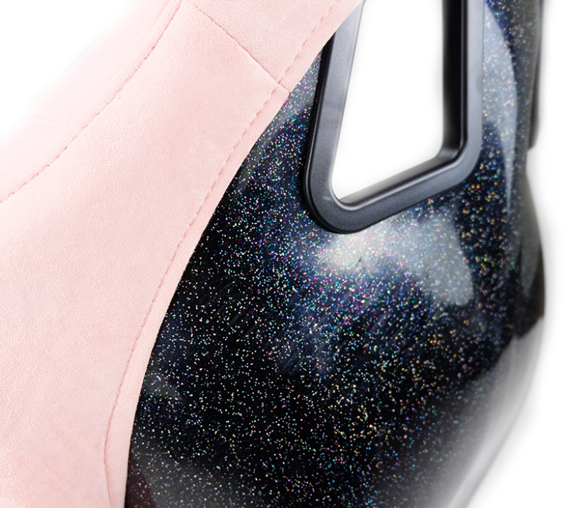 NRG FRP Bucket Seat Prisma Edition w/ Pearlized Back and Pink Alcantara (Medium) thumbnail 9