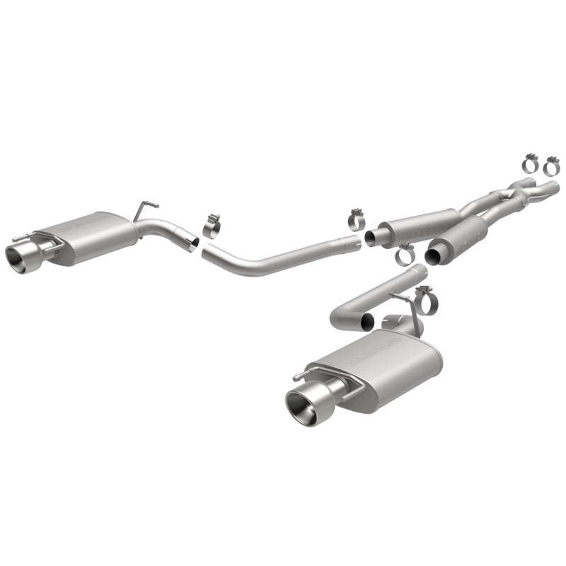 MagnaFlow 10-12 Cadillac CTS V6 3.0L (Exc AWD) Dual Split Rear Exit Stainless Cat Back Perf Exhaust thumbnail 3