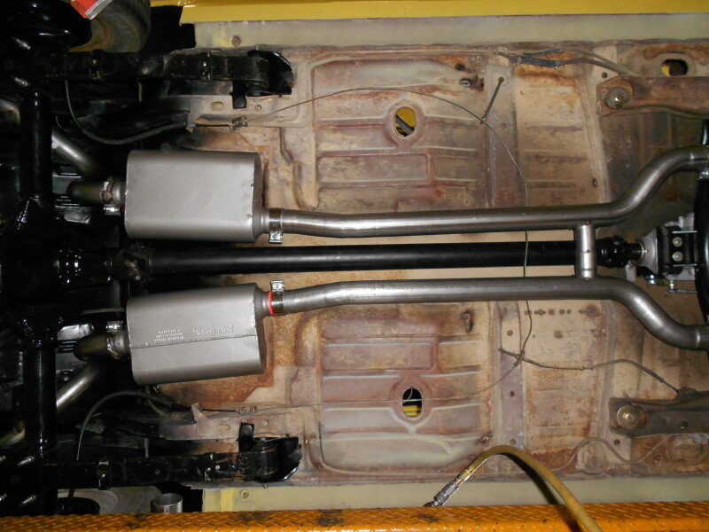 Flowmaster 68-74 Chevrolet Nova 2.5in. SS American Thunder Crossmember-Back Exhaust System thumbnail 2