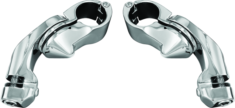 Kuryakyn Adjustable Tour-Tech Short Cruise Mounts 4520 Foot Peg Mounts, Mounts, Adjustable, Steel, Chrome, Pair thumbnail 3